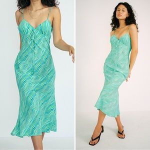 NWT Ciao Lucia Natala dress in Seaglass